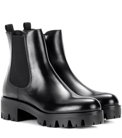 prada black 50ml boots|all black prada boots.